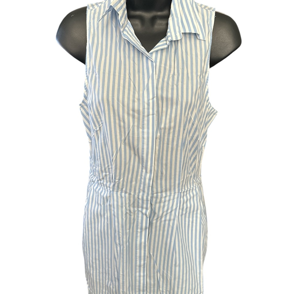 H&M Striped Sleeveless Dress with Pockets NWOT - Picture 4 of 7
